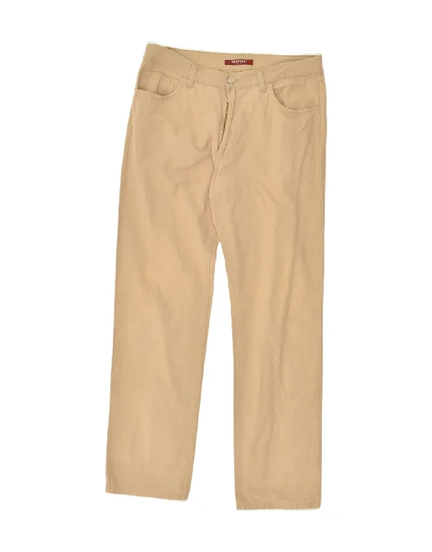 Trendy Footwear CARRERA Mens Straight Casual Trousers IT 52 XL W38 L33  Beige Cotton