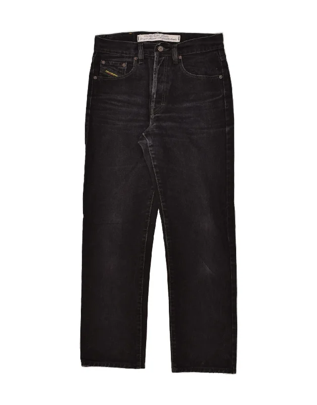 Smart Jeans DIESEL Mens Straight Jeans W30 L28 Black Cotton