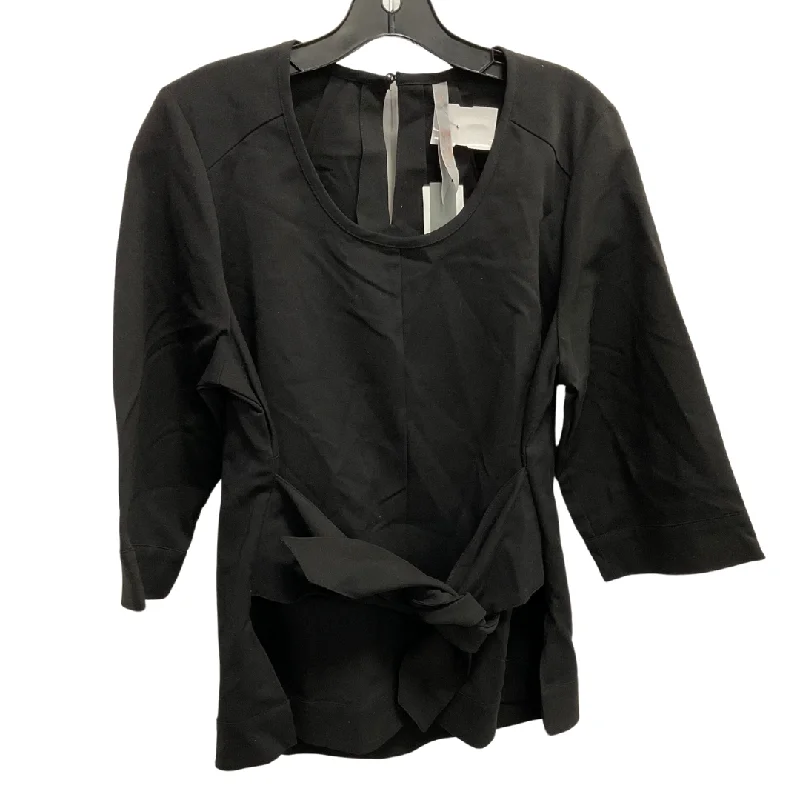 Practical Jeans Top 3/4 Sleeve By Melissa Mccarthy In Black, Size: Xl