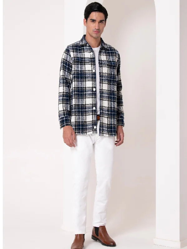 Casual Tops Plaid Flannel Overshirt