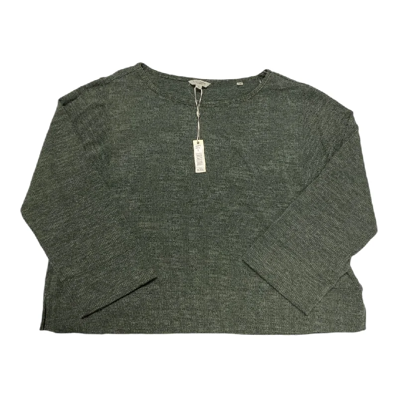 Functional Pants Top Long Sleeve By Max Studio In Green, Size: L