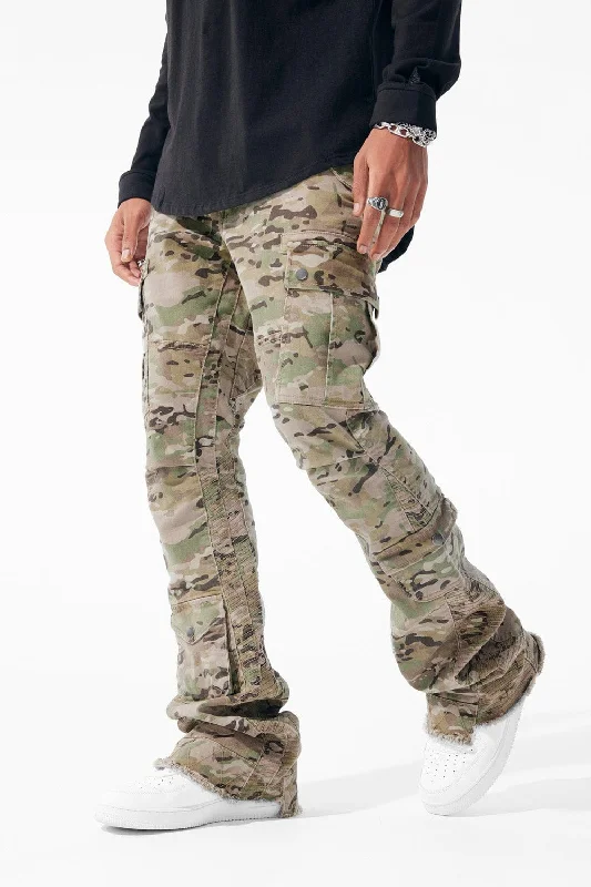 Casual Shorts Sean Stacked - Aviation Cargo Pants (Camo 2.0)