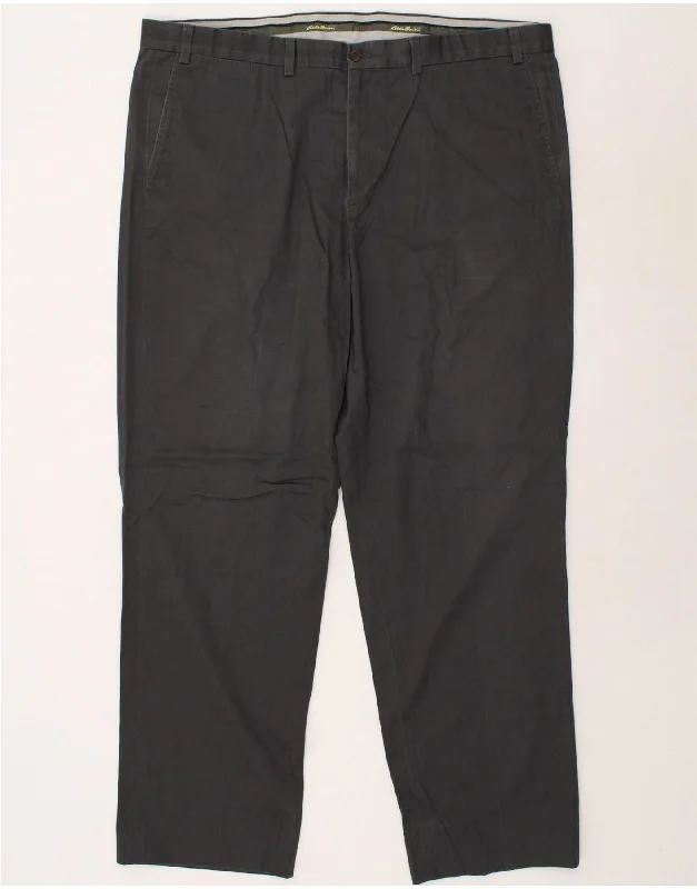 Smart Accessories EDDIE BAUER Mens Slim Chino Trousers W44 L34  Grey Cotton