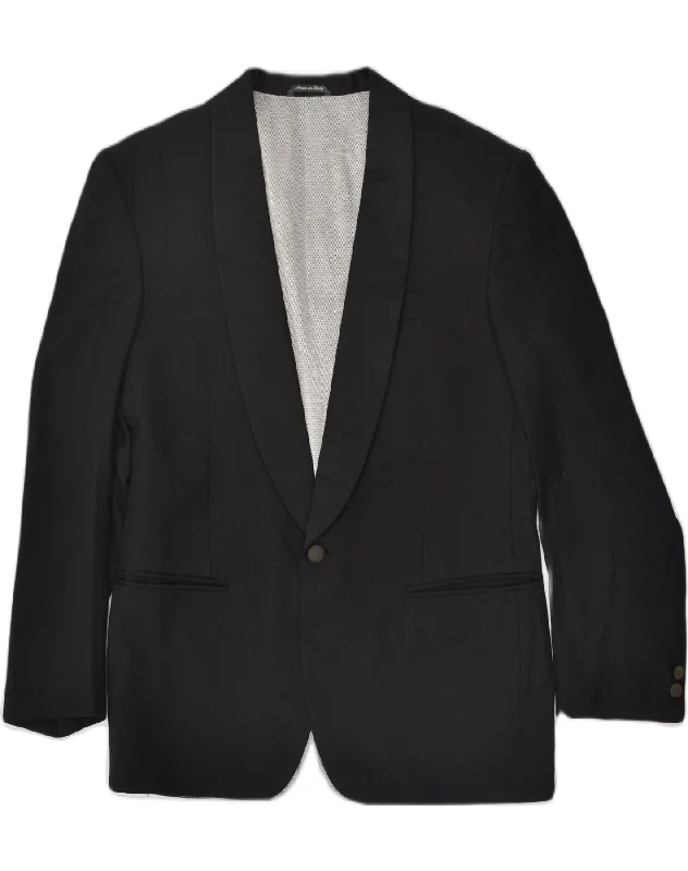 Trendy Hats MORZOTTO Mens Principe 1 Button Blazer Jacket IT 50 Large Black