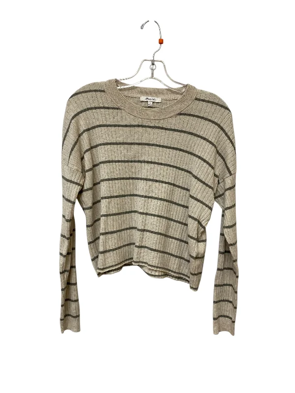 Relaxed Footwear Top Long Sleeve By Madewell In Striped Pattern, Size: S