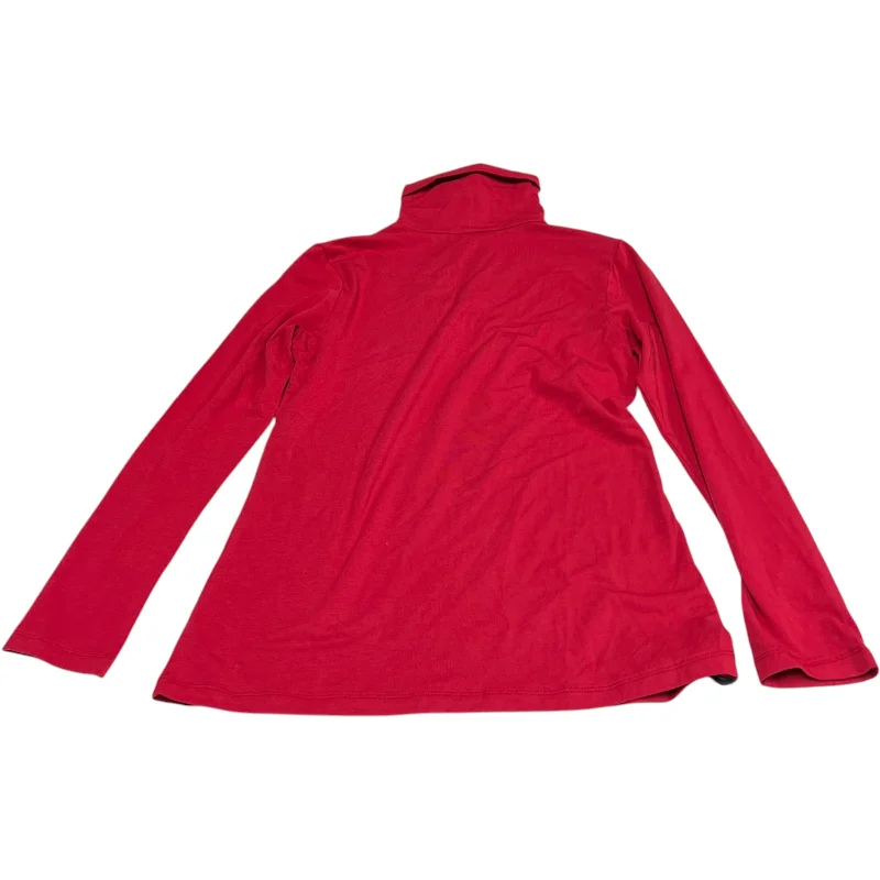 Comfortable Suits Top Long Sleeve By Serra In Red, Size: M