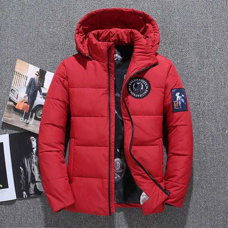 Comfortable Hoodies DES Men's Hooded Winter Puffer Jacket