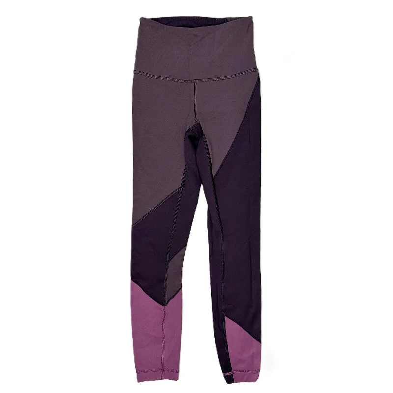 Stylish Boots Athletic Leggings By Lululemon In Purple, Size: Xs