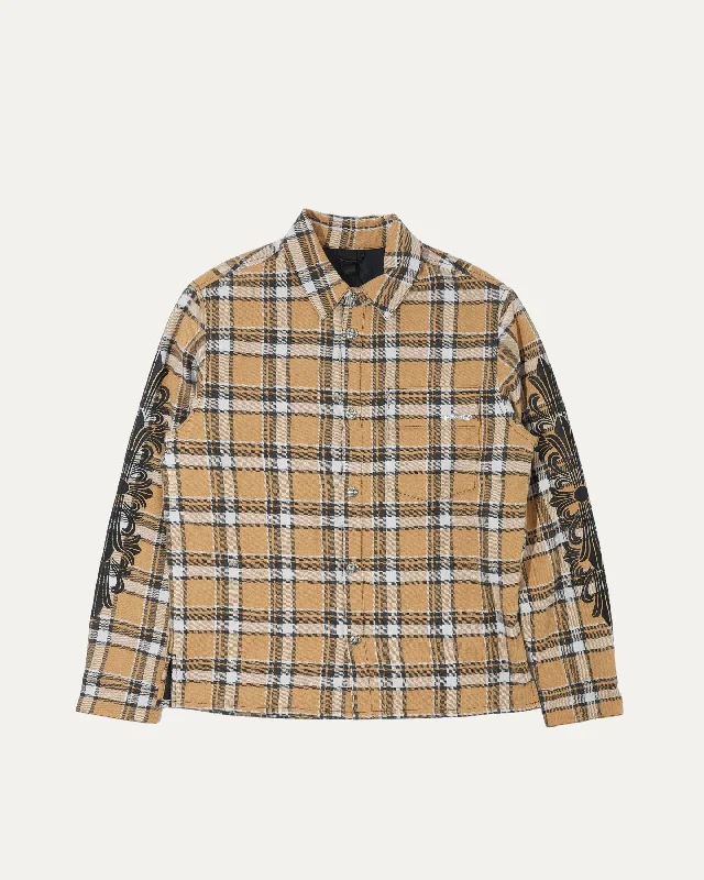 Trendy Footwear Workn Padded Flannel Shirt Jacket