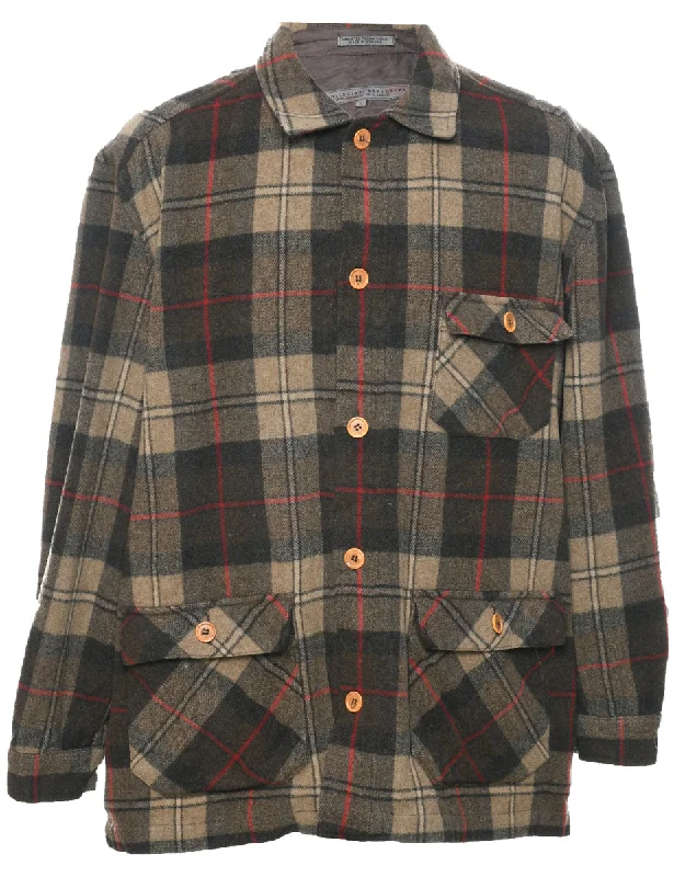 Urban Shirts Checked Wool Jacket - L