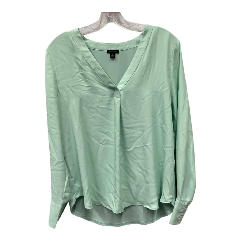 Urban Sweaters Top Ls By Ann Taylor In Green, Size:M