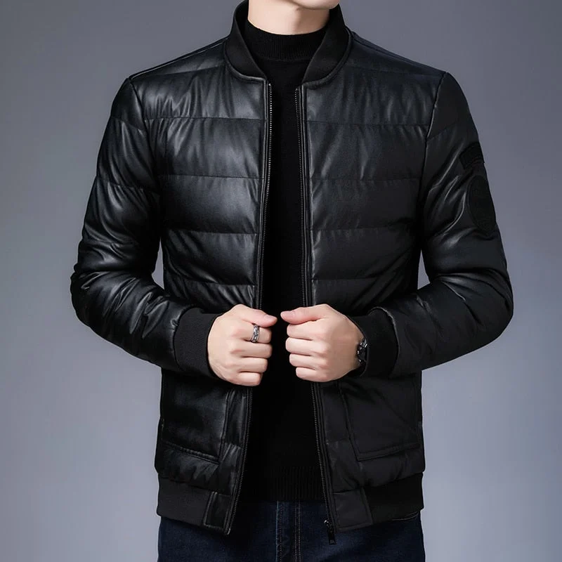 Stylish Boots DES Men's Fashionista Leather Padded Jacket