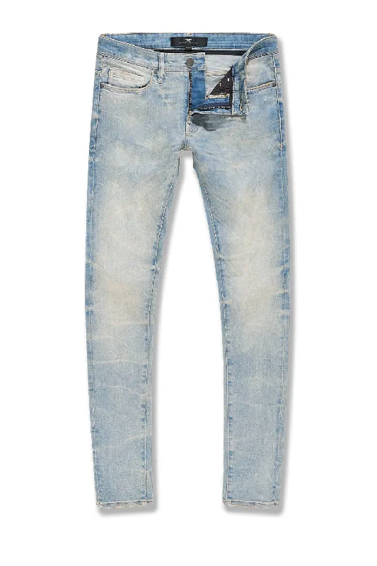 Comfortable Suits Big Men's Sean Grassroots Denim (Iced Lager)