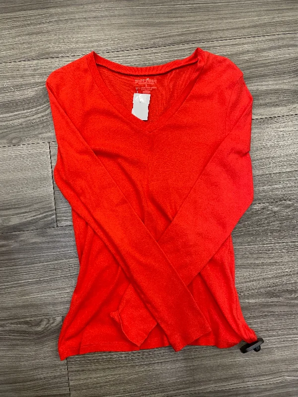 Casual Trends Top Long Sleeve By Old Navy In Red, Size: M