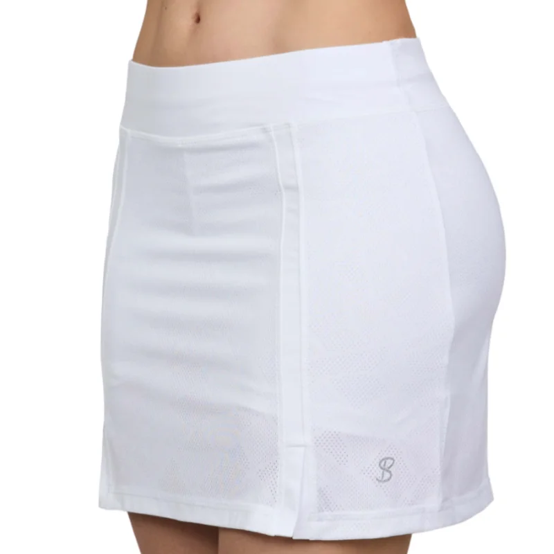 Practical Jeans Sofibella 15" Skort - White Racquet