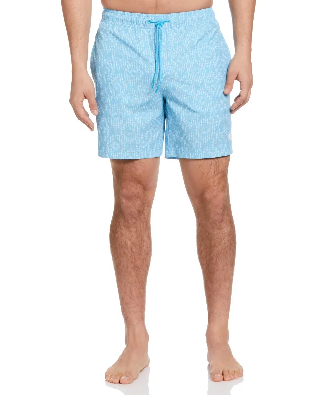 Classic Pants Geo Print 7" Swim Trunks