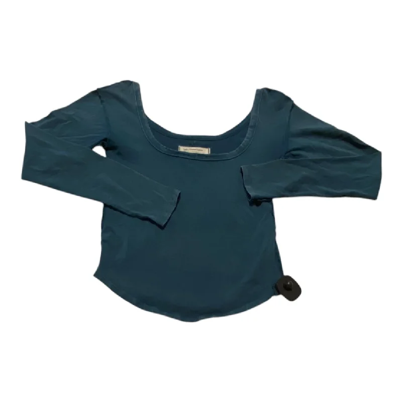 Classic Shorts Top Long Sleeve Basic By We The Free In Teal, Size: S