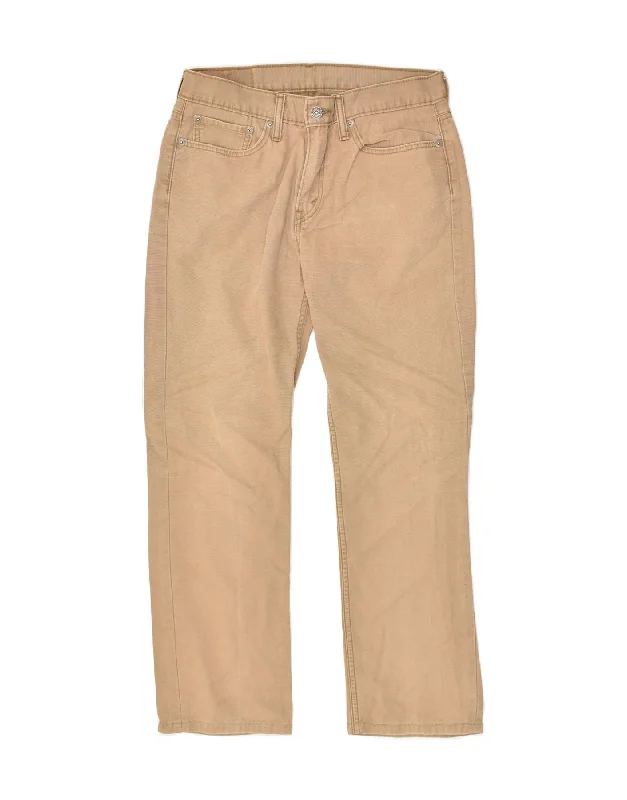 Athletic Pants LEVI'S Mens 514 Straight Casual Trousers W31 L30  Beige Cotton