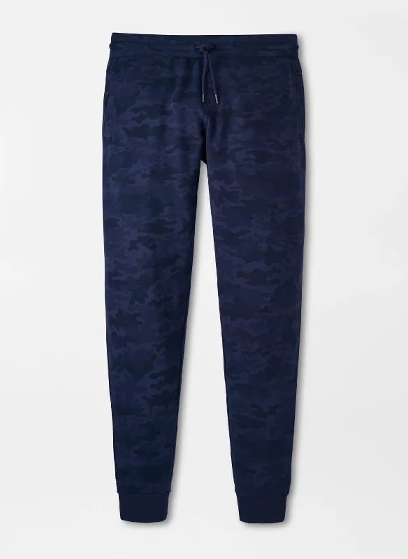 Relaxed Jeans Lava Wash Printed Jogger (Navy)