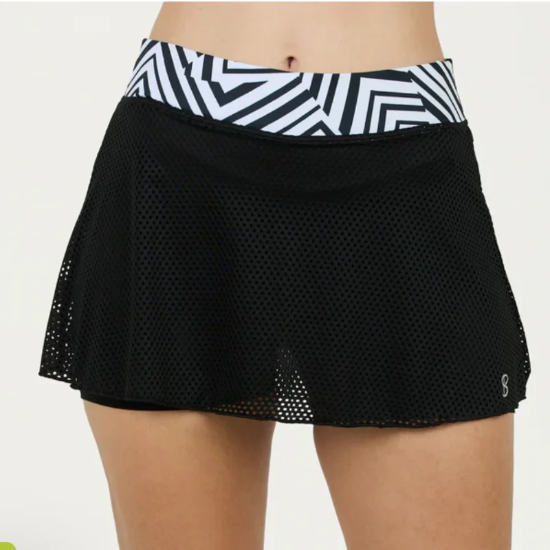 Urban Tops Sofibella Mysterious 13" Skort - Black/White