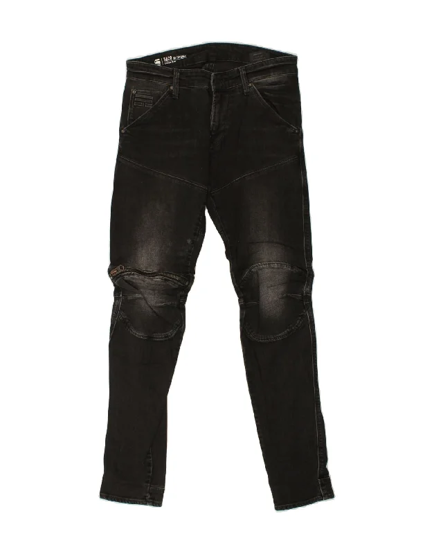 Urban Tops G-STAR Mens Super Slim Jeans W29 L32 Black Cotton