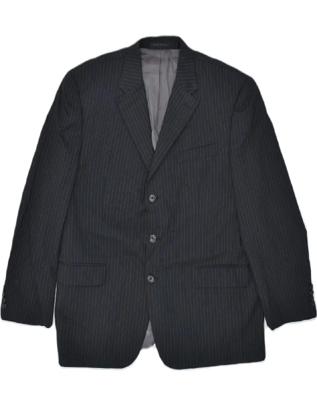 Versatile Shorts CHAPS Mens 3 Button Blazer Jacket UK 44 2XL Navy Blue Pinstripe Wool