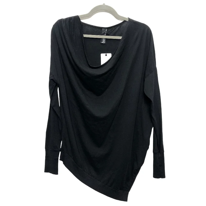 Comfortable Hoodies Top Ls By Bobi In Black, Size:S