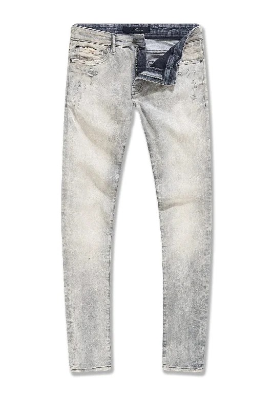 Sleek Pants Big Men's Sean Magnolia Denim (Bone White)