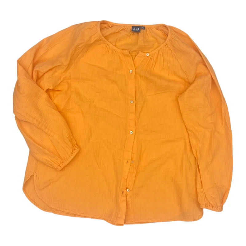 Smart Outfits Top Ls By Gap In Orange, Size:Xl