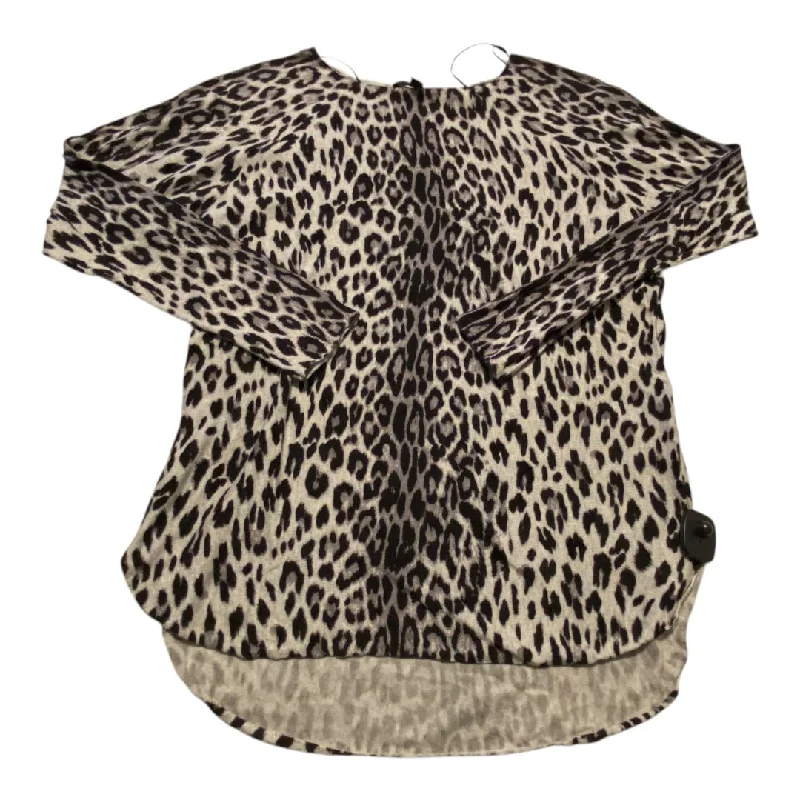 Trendy Pants Top Long Sleeve By Inc In Animal Print, Size: L