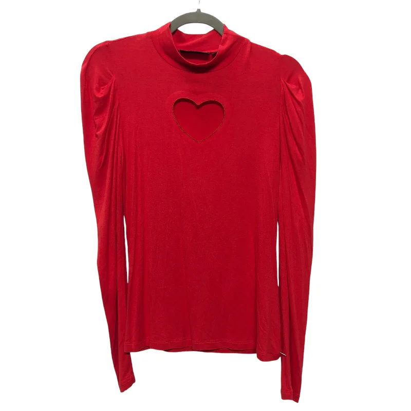 Practical Jackets Top Ls By New York And Co In Red, Size:S