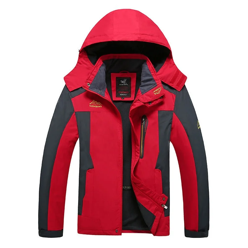 Casual Trends Hot selling autumn and winter oversized men's plush and thick assault jackets for outdoor sports, warmth, and mountaineering