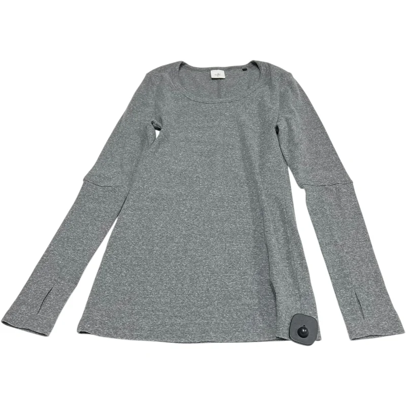 Casual Suits Top Long Sleeve Basic By Cabi In Grey, Size: M