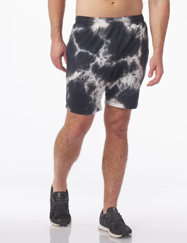 Sleek Pants Jet Setter Short 7.5": Black Blur Dye