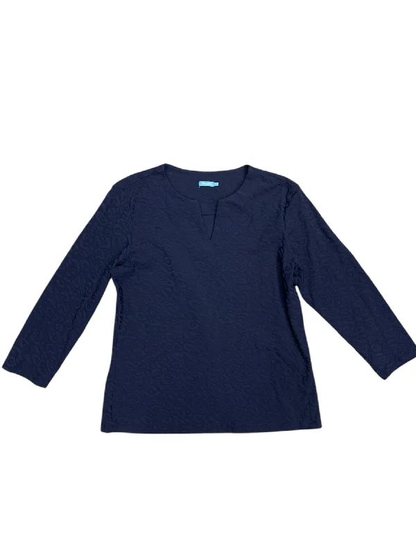 Everyday Jackets Top Long Sleeve By J Mclaughlin In Blue, Size: M