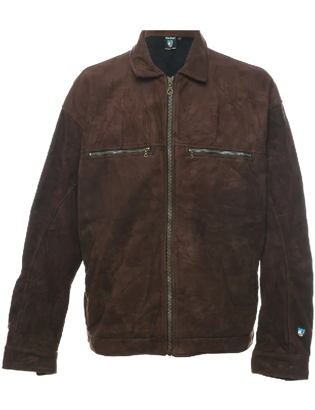 Cool Outerwear Dark Brown Jacket - XL