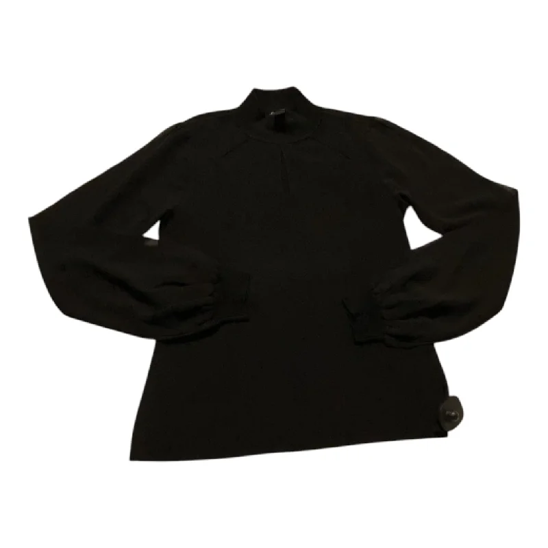 Relaxed Tops Top Long Sleeve By Inc In Black, Size: M