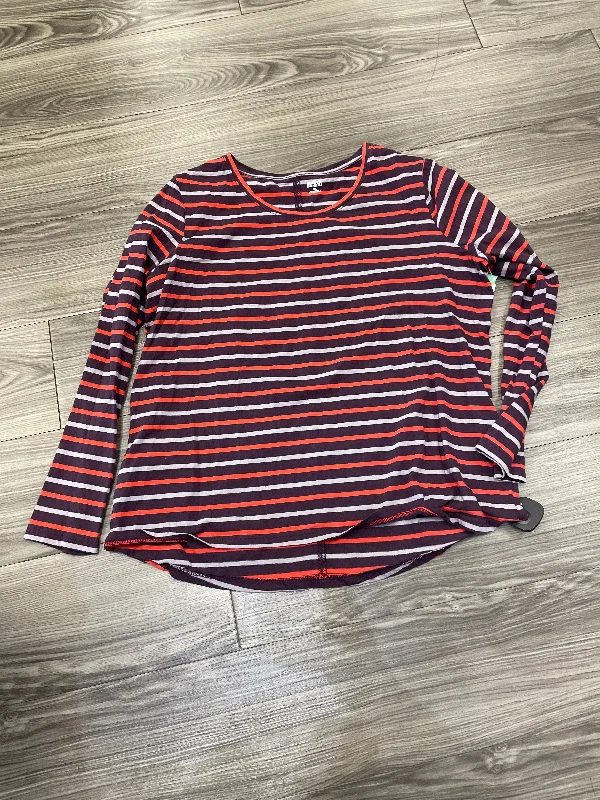 Stylish Footwear Top Long Sleeve Basic By Duluth Trading In Striped Pattern, Size: 2x