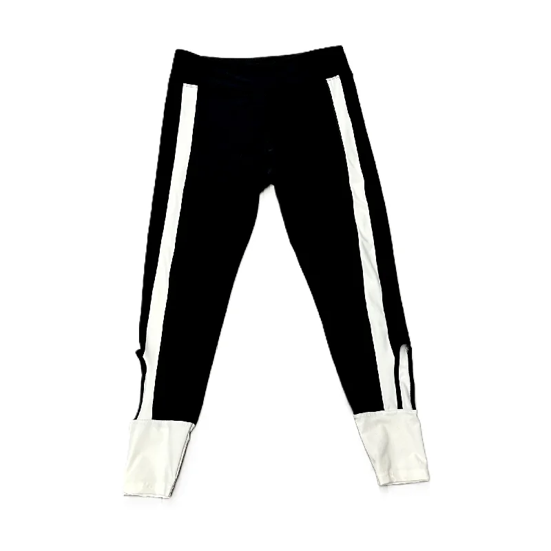 Comfortable Suits Athletic Leggings By Bally In Black & White, Size: L