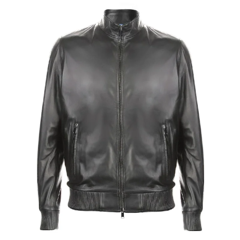 Classic Pieces MCKINNON & CO Nappa Leather Blouson BLACK REG