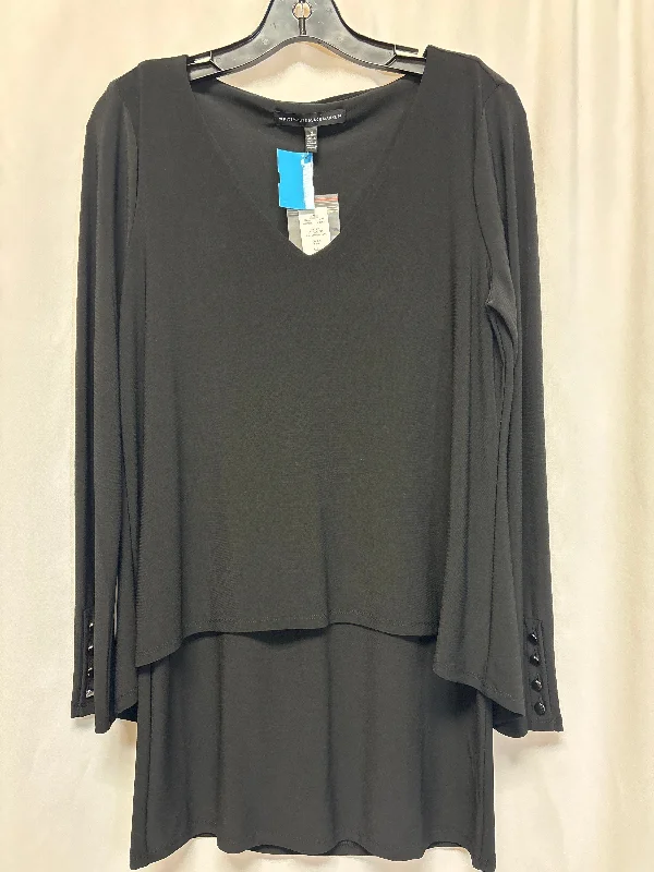 Casual Shorts Tunic Long Sleeve By White House Black Market In Black, Size: S