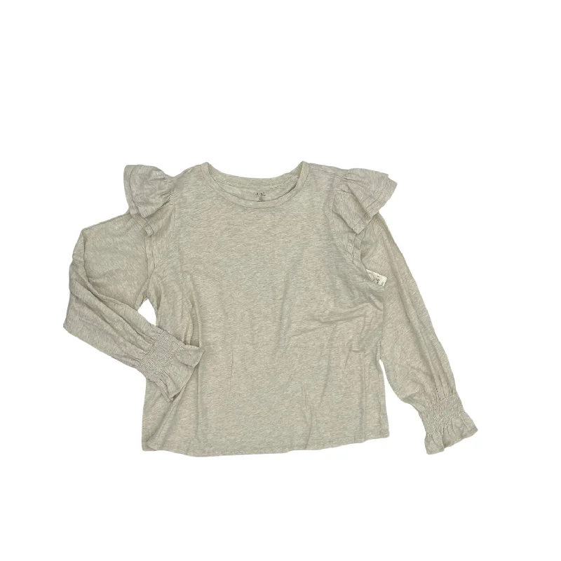 Active Gear Top Ls By Ana In Tan, Size:Xxl