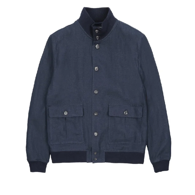 Classic Outerwear VALSTAR Linen Valstarino Jacket NAVY REG