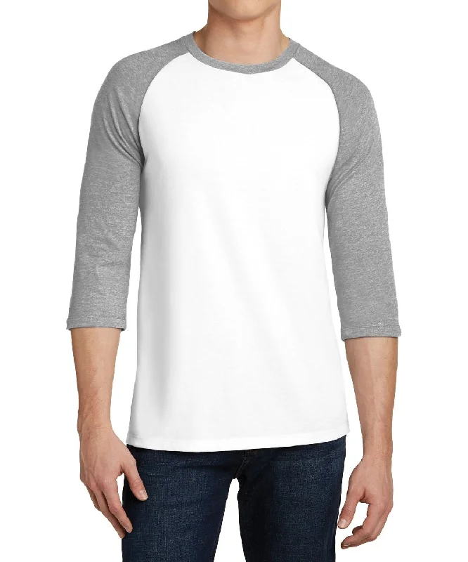 Urban Tops Men's 3/4 Sleeve Raglan Crew Neck T-Shirt