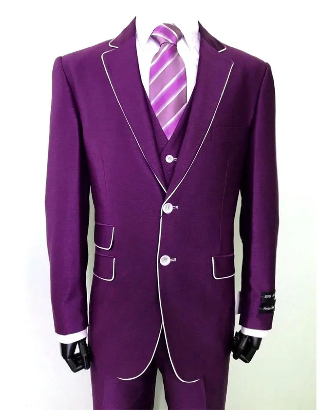 Sporty Bottoms Purple Prom Suit - Purple Prom Outfit - Purple Prom Tuxedo