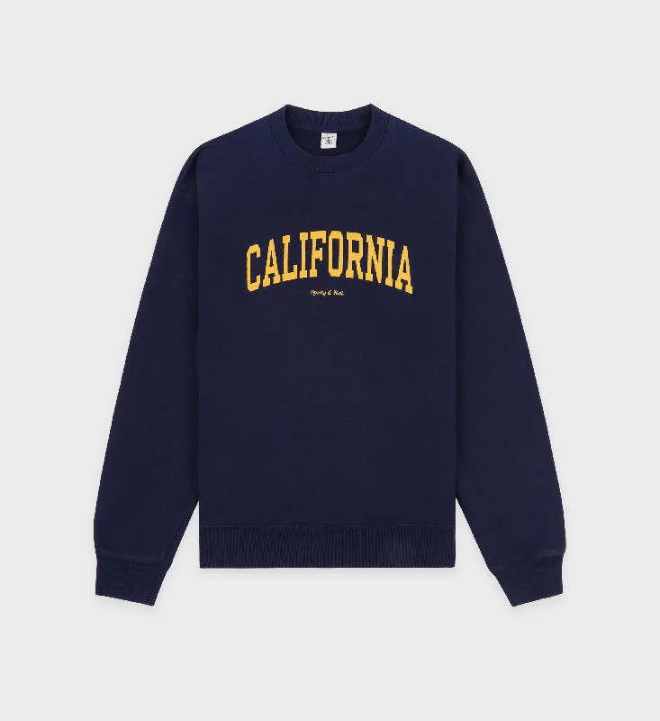 Everyday Jackets California Crewneck - Navy/Gold