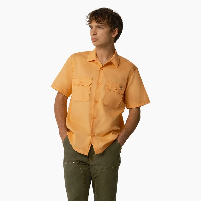 Comfortable Bottoms Dickies Relaxed Fit Short Sleeve Work Shirt