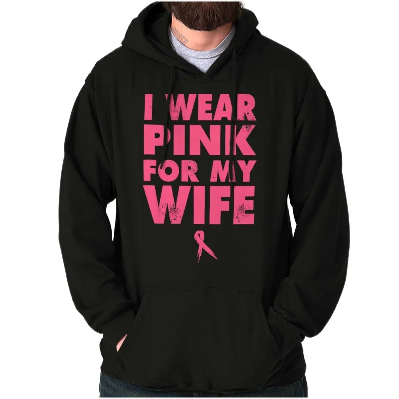 Basic Casuals Wear Pink For My Wife Hoodie