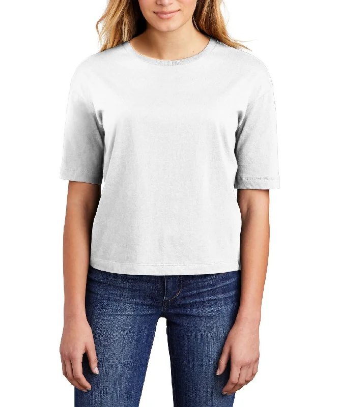 Urban Accessories Women's Longer Sleeve Boxy Fit Crew Neck T-Shirt