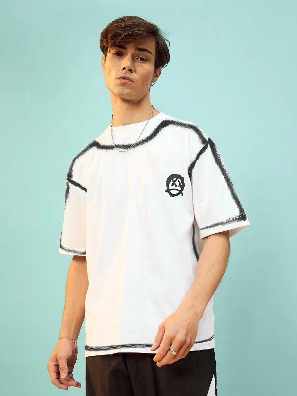 Casual Sneakers Unisex White CROSS Oversize T-shirt